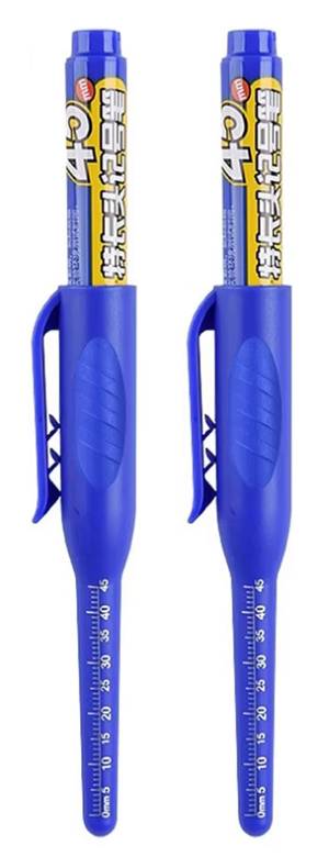 Ανεξίτηλος μαρκαδόρος σημαδέματος TOOL-0099 με μακριά μύτη, 45mm, μπλε, 2τμχ TOOL-0099