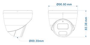 LONGSE υβριδική κάμερα TP1BTHC500FKERC, 2.8mm, 5MP, AOC, IR έως 30m TP1BTHC500FKERC
