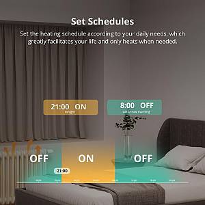 SONOFF smart θερμοστατική βαλβίδα για καλοριφέρ TRVZB, ZigBee, M30x1.5, 48x76mm, 6-28°C TRVZB