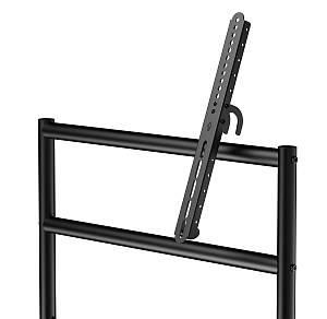 BRATECK βάση τηλεόρασης δαπέδου TTF13E-46FW, 37-86, έως 80kg, με ράφι & ροδάκια TTF13E-46FW