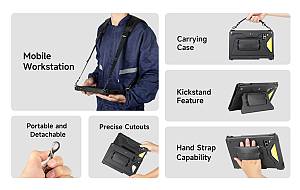 ULEFONE θήκη προστασίας & μεταφοράς UAS07 για tablet Armor Pad 4 series, μαύρη UAS07