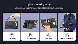 ULEFONE θήκη προστασίας & μεταφοράς UAS07 για tablet Armor Pad 4 series, μαύρη UAS07