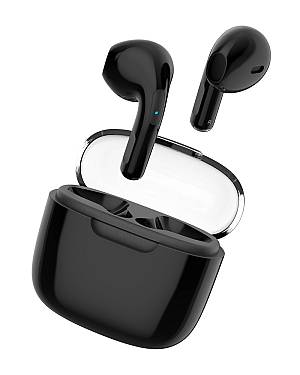 CELEBRAT earphones με θήκη φόρτισης W52, True Wireless, Φ13mm, μαύρα W52-BK