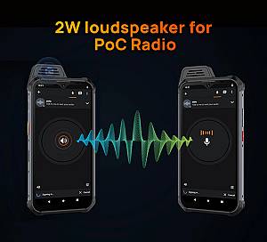 UNIWA smartphone W888, 6.3 HD+, 4/64GB, ηχείο 2W, Atex Zone 2, IP68, μαύρο W888-HD