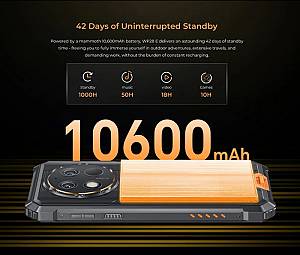 OUKITEL smartphone WP28E, 6.52, 4/64GB, 10600mAh, IP68/IP69K, μαύρο WP28E-BK