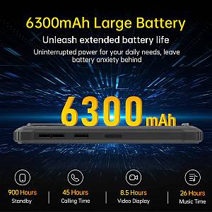 OUKITEL smartphone WP32, 6, 4/128GB, 6300mAh, IP68/IP69K, πορτοκαλί WP32-OR