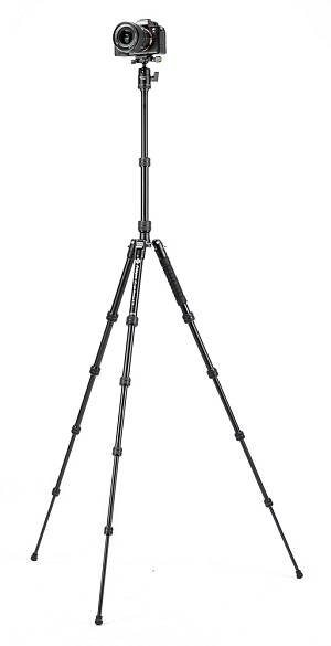 FOTOPRO τρίποδο φωτογράφισης X-go Gecko E2, πτυσσόμενο έως 146.1cm, έως 8kg, μαύρο X-GO-GECKOE2