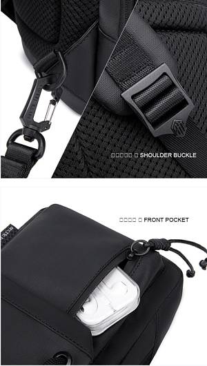 ARCTIC HUNTER τσάντα Crossbody XB00526 με θήκη tablet, 3L, γκρι XB00526-GY