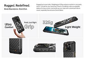 RUGONE smartphone Xever 7, 6.67, 12/512GB, 5G, 5550mAh, IP68/IP69K/MIL-STD-810H, μαύρο XEVER7-BK