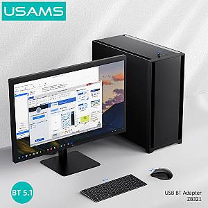USAMS USB αντάπτορας Bluetooth 5.1 ZB321, μαύρος ZB321SPQ01