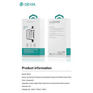 Tempered Glass Full Screen Curved Devia Watch 46mm με Βοηθητικό Εργαλείο Van Διάφανο