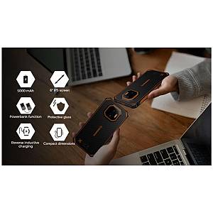 Κινητό Τηλέφωνο Hammer Energy X2 5G (Dual SIM) 256GB 8GB RAM Μαύρο-Πορτοκαλί