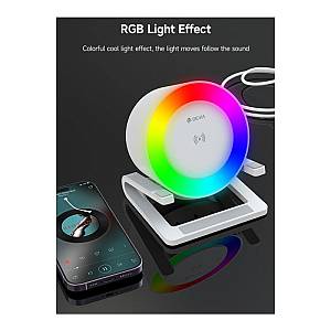 Φορητό Ηχείο Bluetooth I-M3 Desktop & Ασύρματος Φορτιστής 15W Devia EM054 5W Smart Λευκό