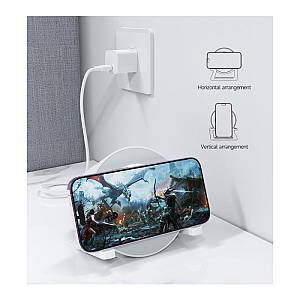 Φορητό Ηχείο Bluetooth I-M3 Desktop & Ασύρματος Φορτιστής 15W Devia EM054 5W Smart Λευκό