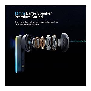 True Wireless Ακουστικά Bluetooth Joyroom JR-TC1 IceLens Series με RGB Λευκό