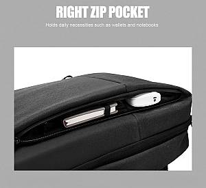 ARCTIC HUNTER τσάντα πλάτης 1701L με θήκη laptop 15.6, USB, 17L, μαύρη 1701L-BK