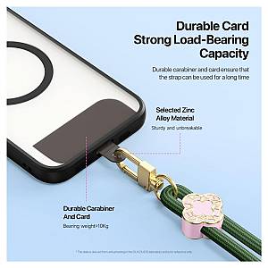 Universal Λουράκι Καρπού Garden Dux Ducis για Κινητά Begonia Ροζ