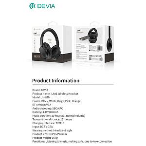 Ασύρματα Ακουστικά Κεφαλής Devia JH-820 Lite1 Μαύρο