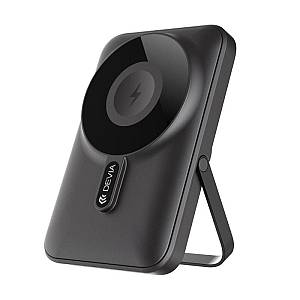 Ασύρματος Φορτιστής Ανάγκης Devia EP201 Magnetic PD 22.5W 10000mAh με Βραχίονα Στήριξης Extreme Speed Γκρι