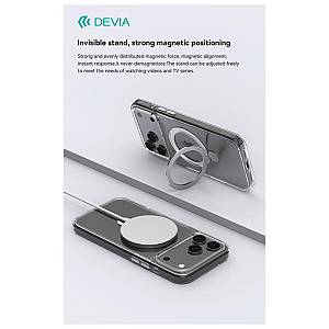 Θήκη TPU & PC Shock Proof Devia Magnetic Apple iPhone 17 Clean με Stand Διάφανο