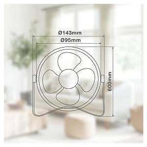 Επιτραπέζιος Ανεμιστήρας Niaros Kila USB 2.5W Mini Γκρι