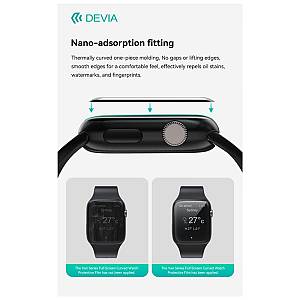 Tempered Glass Full Screen Curved Devia Watch 45mm με Βοηθητικό Εργαλείο Van Διάφανο