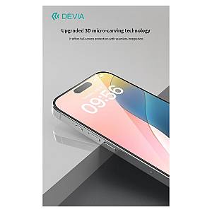 Tempered Glass Full Face Entire View Devia Apple iPhone 16 Plus Star Μαύρο (1 τεμ.)