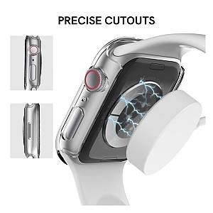 Θήκη PC με Tempered Glass Ahastyle WG65 Premium Apple Watch Ultra 49mm Μαύρο-Διάφανο (2 τεμ.)