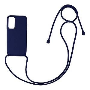 Θήκη Σιλικόνης με Κορδόνι CarryHang Sonique Xiaomi Redmi Note 11 4G / Redmi Note 11S Μπλε Σκούρο