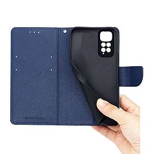 Θήκη Πορτοφόλι Sonique Trend Wallet Xiaomi Redmi Note 11 4G / Redmi Note 11S Σιέλ / Σκούρο Μπλε