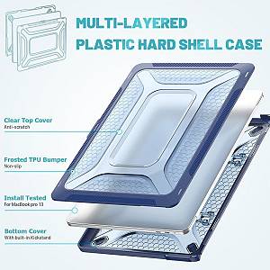 Θήκη για MacBook Sonique Icy Guardian με Βάση Στήριξης Apple MacBook Pro 13 2018/2020/2022 Μπλέ