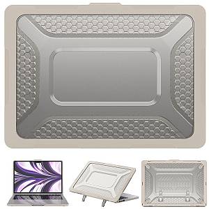 Θήκη για MacBook Sonique Icy Guardian με Βάση Στήριξης Apple MacBook Air 13.6 2022 Μπεζ