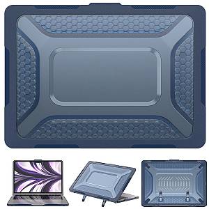 Θήκη για MacBook Sonique Icy Guardian με Βάση Στήριξης Apple MacBook Air 13.6 2022 Μπλέ