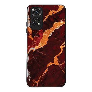Θήκη Sonique Marble Series για Xiaomi Redmi Note 11 4G / Redmi Note 11S Κόκκινο