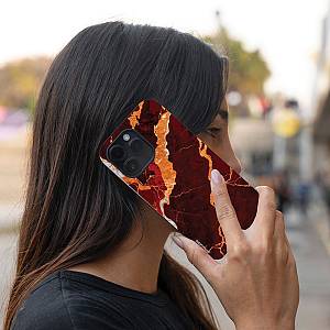 Θήκη Sonique Marble Series για Xiaomi Redmi Note 11 4G / Redmi Note 11S Κόκκινο