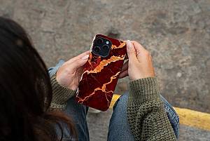 Θήκη Sonique Marble Series για Xiaomi Redmi Note 11 4G / Redmi Note 11S Κόκκινο