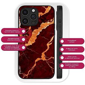 Θήκη Sonique Marble Series για Xiaomi Redmi Note 11 4G / Redmi Note 11S Κόκκινο
