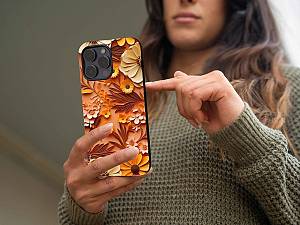 Θήκη Sonique 3D Flower Series για Xiaomi Redmi Note 11 4G / Redmi Note 11S Πορτοκαλί