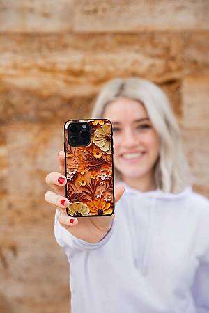 Θήκη Sonique 3D Flower Series για Xiaomi Redmi Note 11 4G / Redmi Note 11S Πορτοκαλί