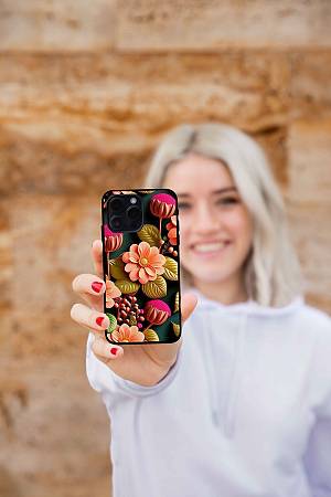 Θήκη Sonique 3D Flower Series για Xiaomi Redmi Note 11 4G / Redmi Note 11S Σομόν