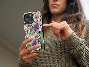 Θήκη Sonique 3D Flower Series για Xiaomi Redmi Note 8 Pro Βιολετί