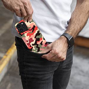 Θήκη Sonique Camouflage Army Series για Xiaomi Redmi Note 11 4G / Redmi Note 11S Κόκκινο