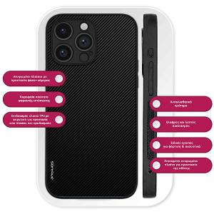 Θήκη Sonique Carbon Series για Xiaomi Redmi Note 11 4G / Redmi Note 11S Μαύρο