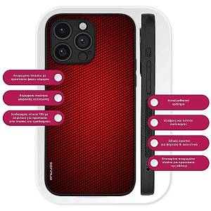 Θήκη Sonique Carbon Series για Xiaomi Redmi Note 11 4G / Redmi Note 11S Κόκκινο