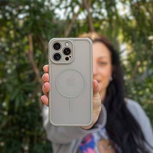 Θήκη Magnetic MagFrost Sonique Apple iPhone 16 Ανοιχτό Γκρι