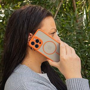 Θήκη Magnetic MagFrost Sonique Apple iPhone 16 Πορτοκαλί