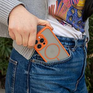Θήκη Magnetic MagFrost Sonique Apple iPhone 17 Πορτοκαλί
