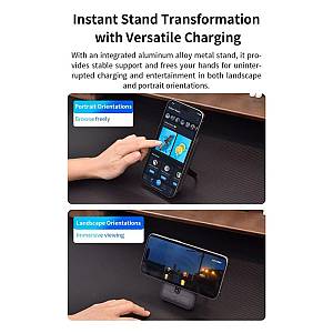 Ασύρματος Φορτιστής Ανάγκης Devia EP201 Magnetic PD 22.5W 10000mAh με Βραχίονα Στήριξης Extreme Speed Λευκό