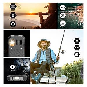 Κινητό Τηλέφωνο Hammer 6 LTE (Dual SIM) Μαύρο