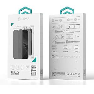 Tempered Glass Full Face Privacy Devia Apple iPhone 17 Pro με Βοηθητικό Εργαλείο Van Μαύρο (1 τεμ.)